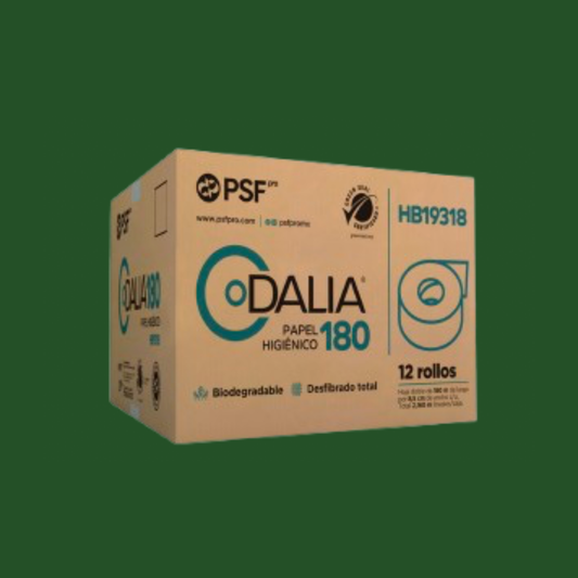 PAPEL HIGIENICO DALIA 180 MTS JUNIOR C/12 ROLLOS HB19318