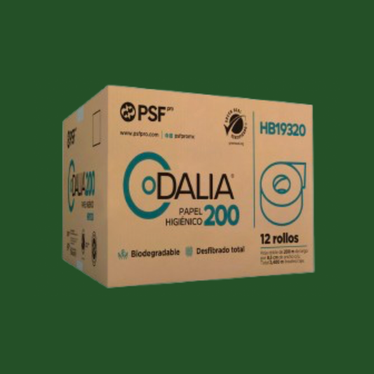 PAPEL HIGIENICO DALIA 200 MTS JUNIOR C/12 ROLLOS HB19320