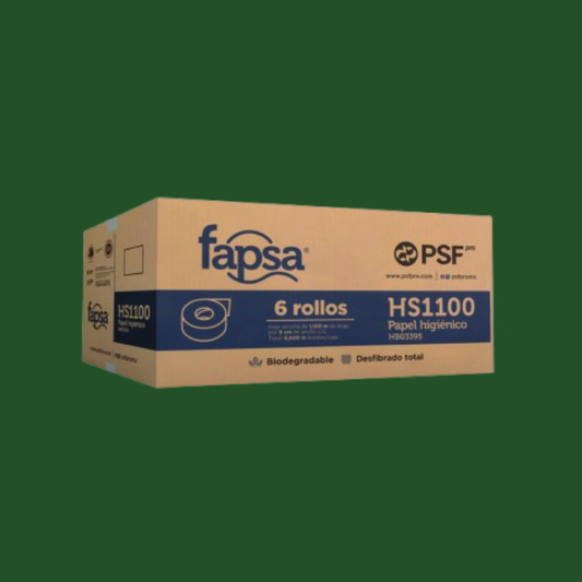 PAPEL HIGIENICO FAPSA C/6 1100 MTS HS1100